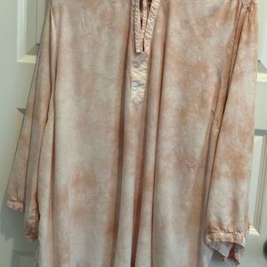 Torrid Peach Tie-Dye Tunic Top